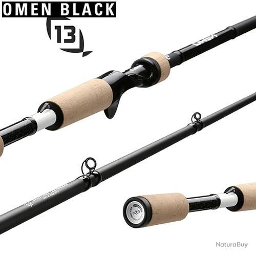 Canne 13 Fishing Omen Black Cast 71MH 2.16m 15-40g 1+1 3 Canne 13 Fishing Omen Black Cast 71MH 2.16m 15-40g 1+1