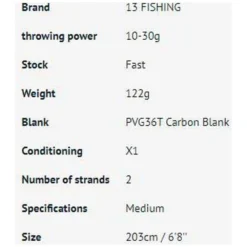 13 Fishing -13 Fishing 13 fishing canne a lancer dappat fate v3 1